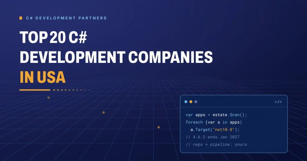 Top 20 C# development companies in USA 2026 - Brain Station 23 buyer's guide