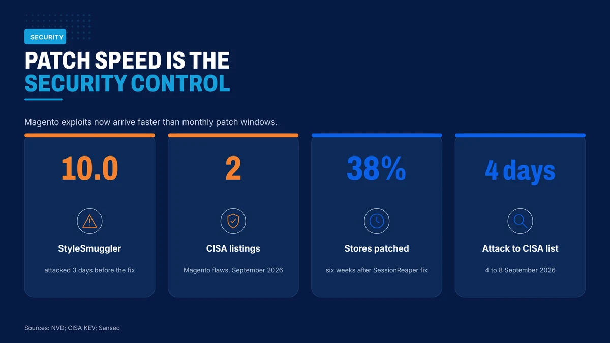 Security figures for Magento stores